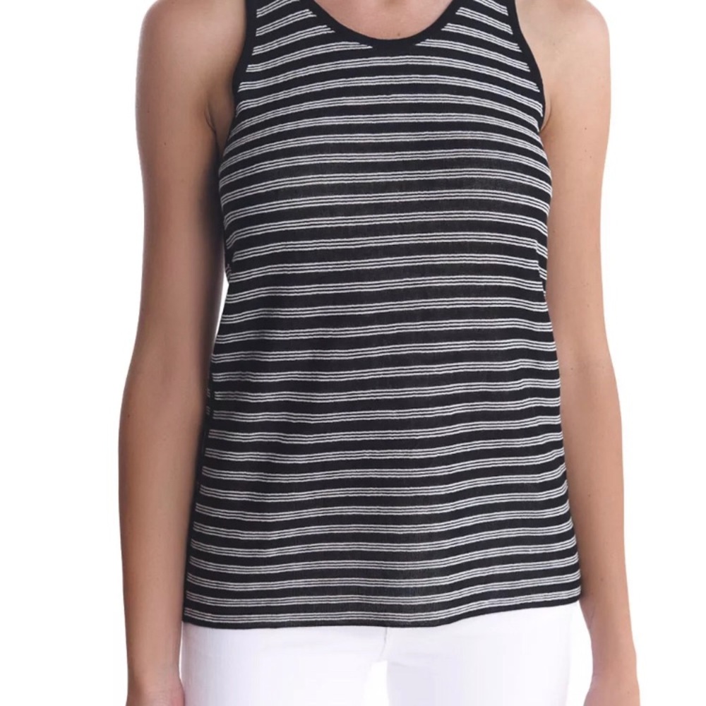 T by Alexander Wang Reversible Striped Knit Tank